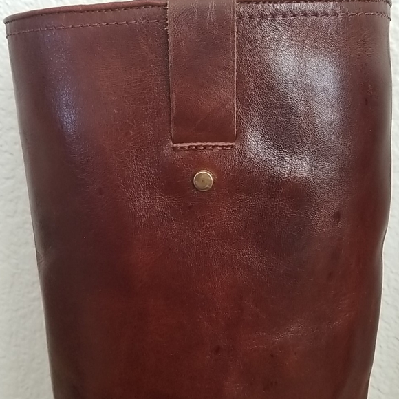 Vince Camuto Brown Leather Riding Tall Boots - Picture 6 of 8